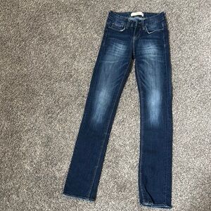 Zara Dark Blue Straight Leg Jeans